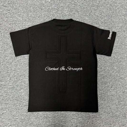 Women's Oversized 'Strength' Tee - Black
