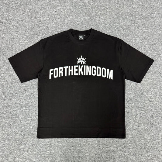 Oversized 'Purpose' Tee - Black