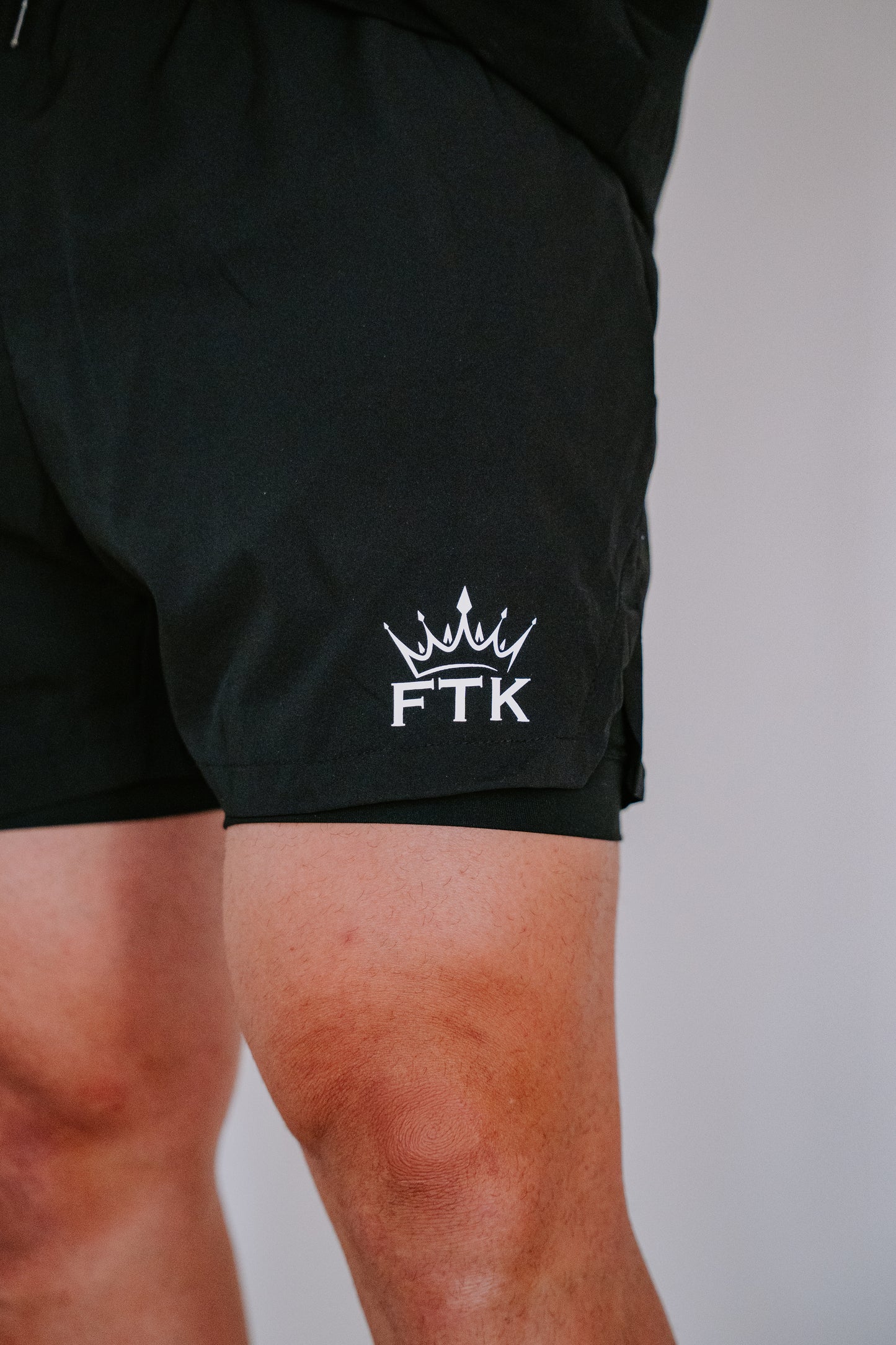 FTK 2-in-1 Active Shorts - Black