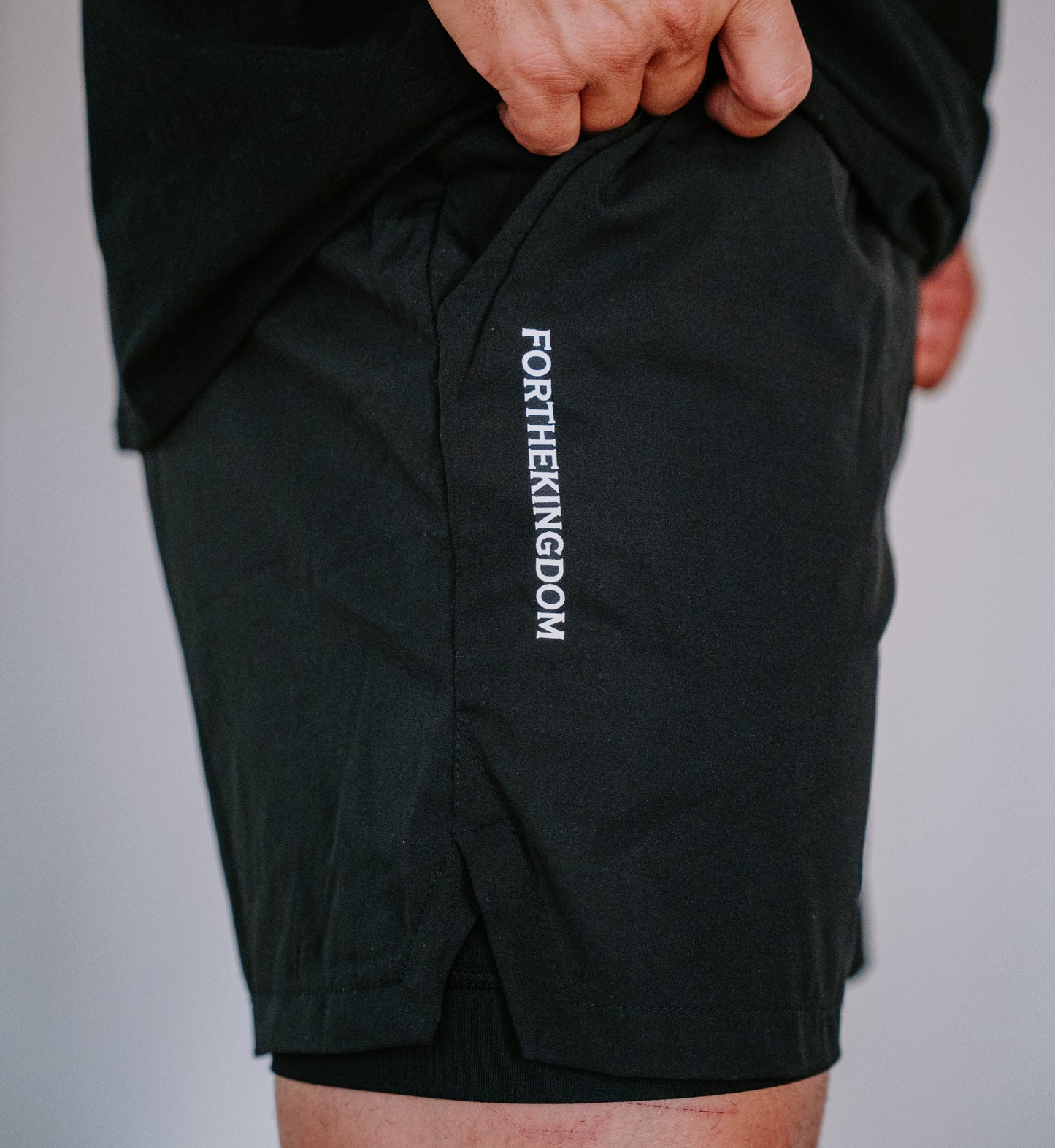 FTK 2-in-1 Active Shorts - Black