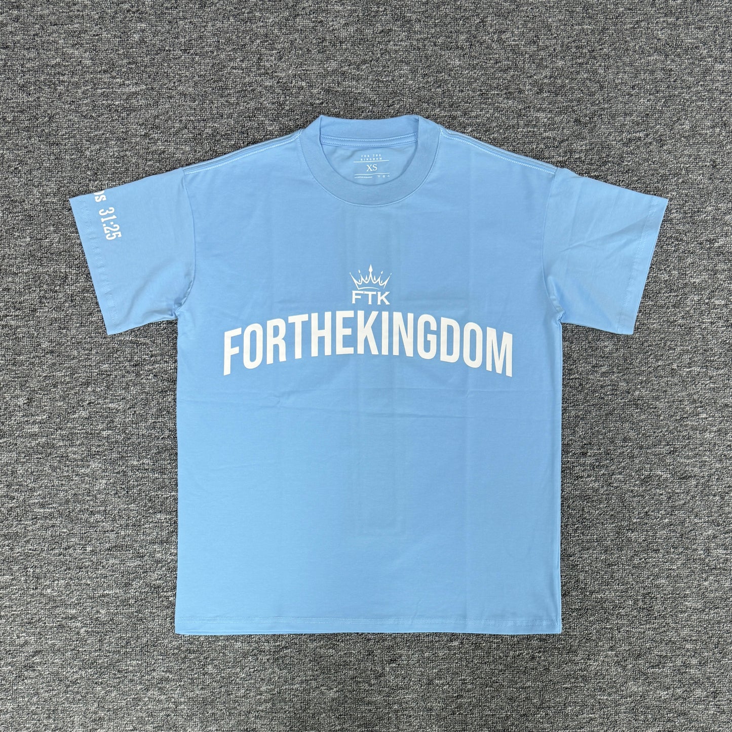Oversized 'Strength' Tee - Blue