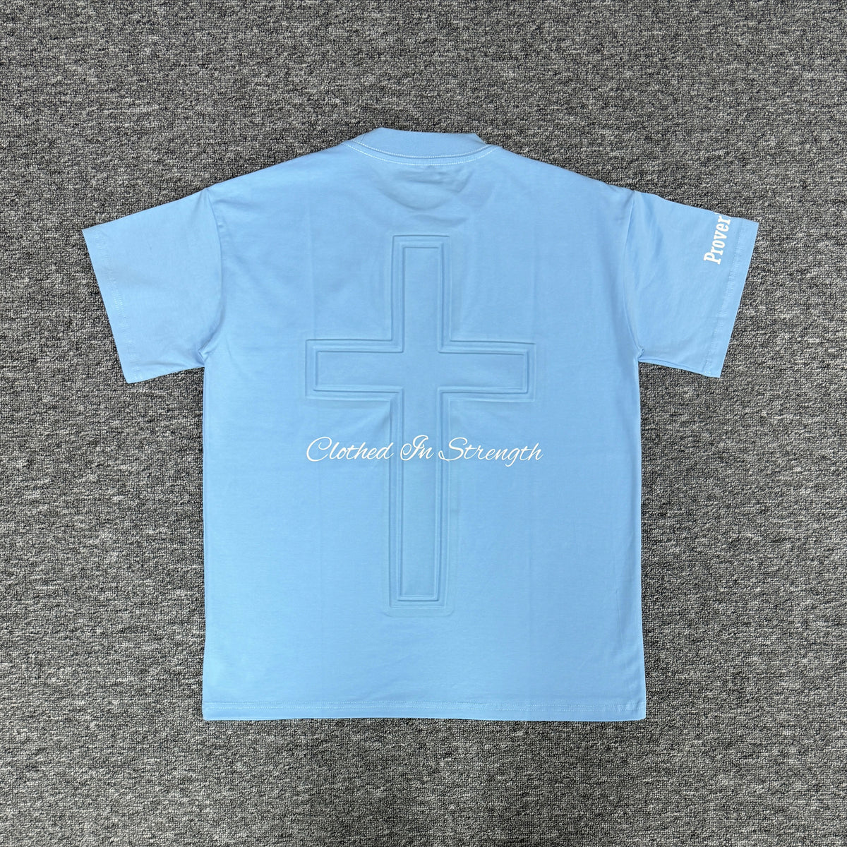 Women's Oversized 'Strength' Tee - Blue
