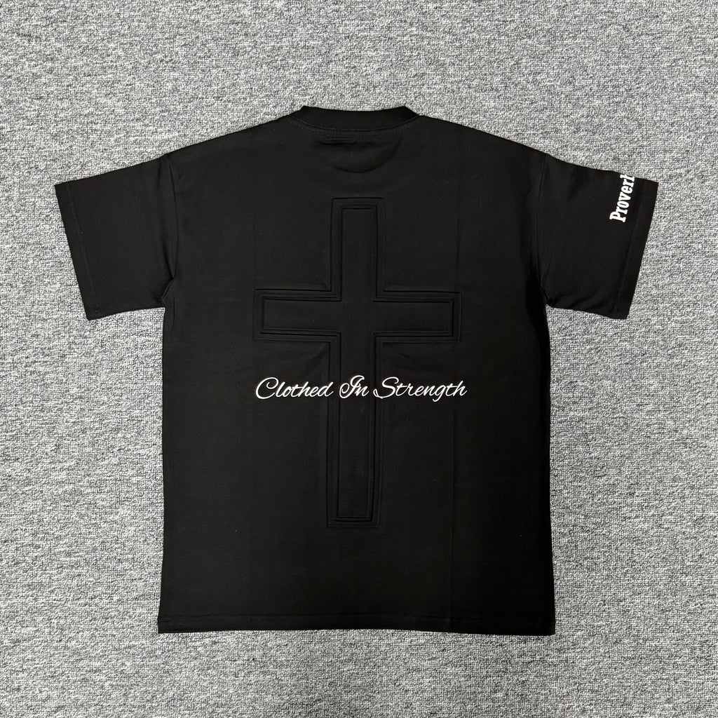 Women's Oversized 'Strength' Tee - Black